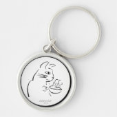 Porte-clés porte - clé de café cool (Devant)