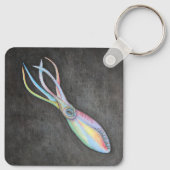 Porte-clés Porte - clé de calmar arc-en-ciel (Dos)