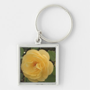 Porte-clés Porte - clé de camélia jaune