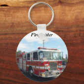 Porte-clés porte - clé de camion de pompiers (Recto)