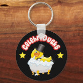 Porte-clés Porte - clé de canard en caoutchouc CelebriDucks (Recto)
