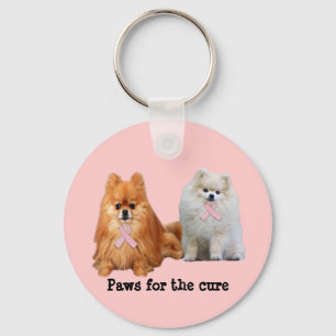 Porte-clés Porte - clé de cancer du sein de Pomeranian