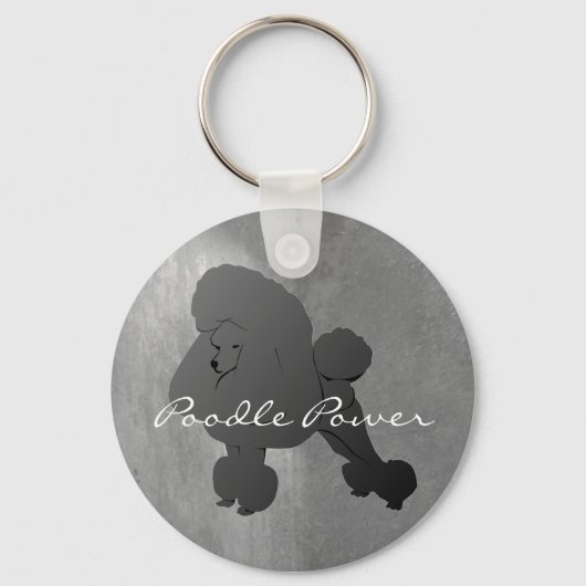 Porte-clés Porte - clé de caniche noir (Recto)