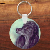 Porte-clés Porte - clé de caniche noir (Recto)