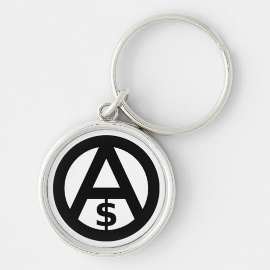 Porte-clés Porte - clé de capitalisme d'Anarcho (Devant)