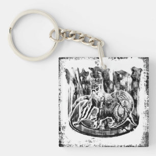 Porte-clés Porte - clé de Carré Bael (double face)