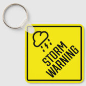 Porte-clés Porte - clé de Carré d'avertissement de tempête (Recto)