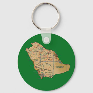 Porte-clés Porte - clé de carte Arabie Saoudite