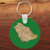 Porte-clés Porte - clé de carte Arabie Saoudite (Recto)