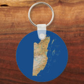 Porte-clés Porte - clé de carte Belize (Recto)