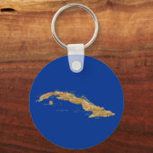 Porte-clés Porte - clé de carte Cuba (Recto)