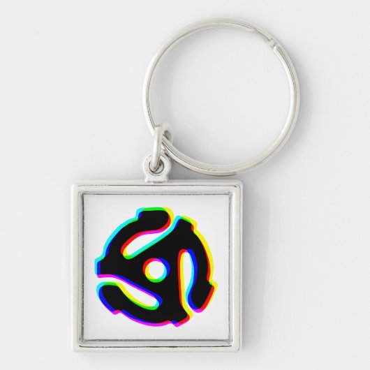 Porte-clés porte - clé de carte de disque 45 tr/min (Devant)