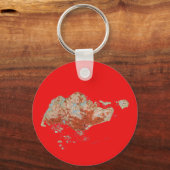 Porte-clés Porte - clé de carte de Singapour (Recto)