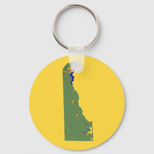 Porte-clés Porte - clé de carte Delaware (Recto)