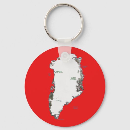 Porte-clés Porte - clé de carte du Groenland (Recto)