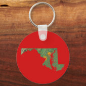 Porte-clés Porte - clé de carte du Maryland (Recto)