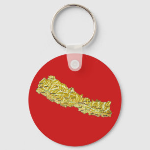 Porte-clés Porte - clé de carte du Népal