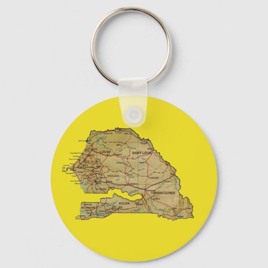 Porte-clés Porte - clé de carte du Sénégal (Recto)
