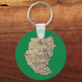 Porte-clés Porte - clé de carte du Soudan (Recto)