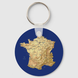 Porte-clés Porte - clé de carte France