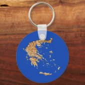 Porte-clés Porte - clé de carte Grèce (Recto)