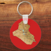 Porte-clés Porte - clé de carte Irak (Recto)