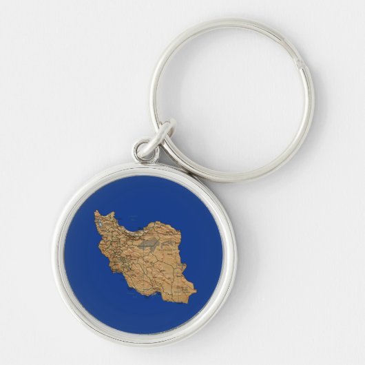 Porte-clés Porte - clé de carte Iran (Devant)