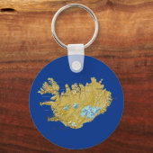 Porte-clés Porte - clé de carte Islande (Recto)