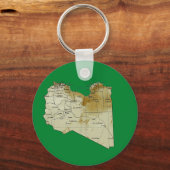 Porte-clés Porte - clé de carte Libye (Recto)