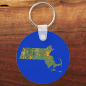 Porte-clés Porte - clé de carte Massachusetts (Recto)