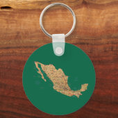 Porte-clés Porte - clé de carte Mexique (Recto)