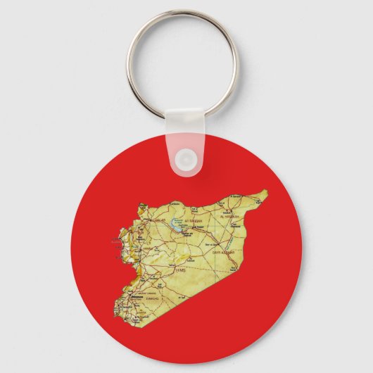 Porte-clés Porte - clé de carte Syrie (Recto)