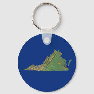 Porte-clés Porte - clé de carte Virginia
