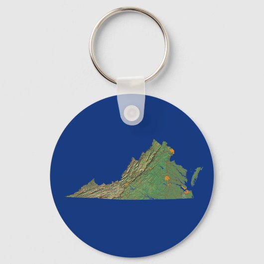 Porte-clés Porte - clé de carte Virginia (Recto)
