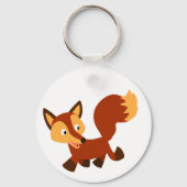 Porte-clés Porte - clé de Cartoon Fox très heureux (Recto)