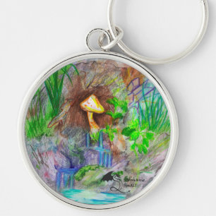 Porte-clés Porte - clé de cascade de champignon