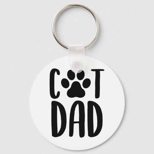 Porte-clés Porte - clé de Cat Dad (Recto)