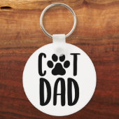 Porte-clés Porte - clé de Cat Dad (Recto)