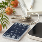 Porte-clés Porte - clé de chambre d'hôtel de Silver Fleur di (Devant droit)