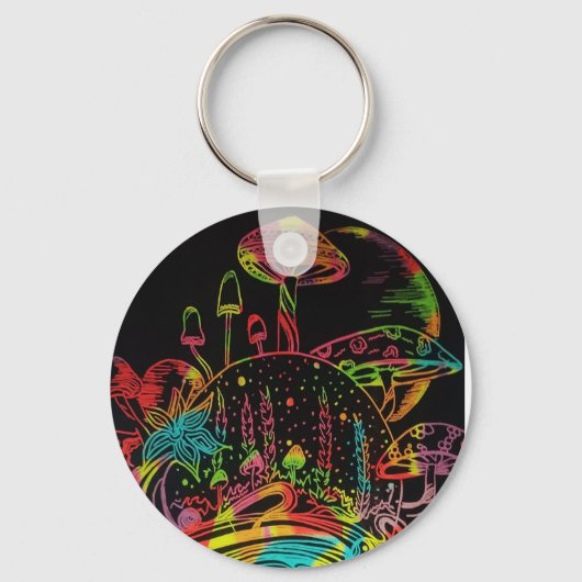 Porte-clés Porte - clé de champignons mycorhizés (Recto)