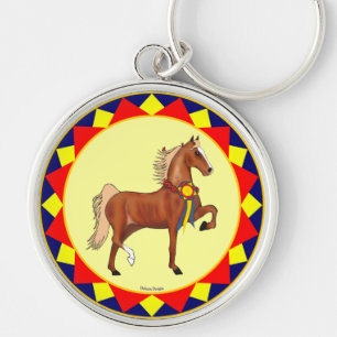 Porte-clés Porte - clé de champion de Saddlebred d'Américai