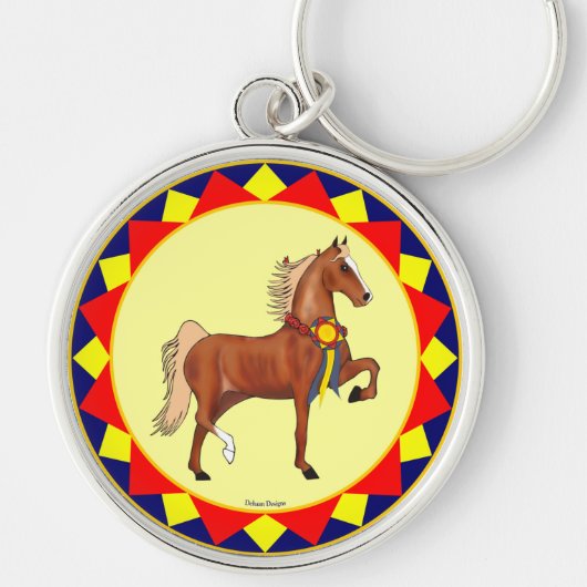 Porte-clés Porte - clé de champion de Saddlebred d'Américain (Devant)
