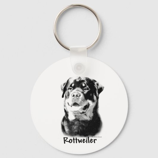 Porte-clés Porte - clé de charbon Rottweiler (Recto)