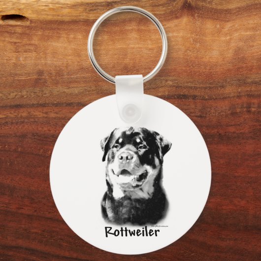 Porte-clés Porte - clé de charbon Rottweiler (Recto)