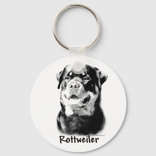 Porte-clés Porte - clé de charbon Rottweiler (Recto)
