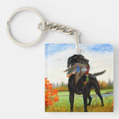 Porte-clés Porte - clé de chasse au chien (Devant)