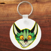 Porte-clés Porte - clé de chat de dessin fluorescent (Recto)