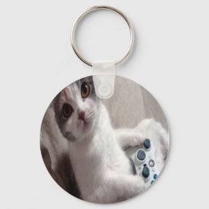 Porte-clés Porte - clé de chat de jeu