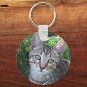Porte-clés Porte - clé de chat gris Tabby (Recto)