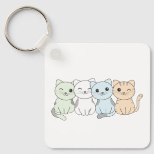 Porte-clés Porte - clé de chat lgbtq mignon sans étiquette